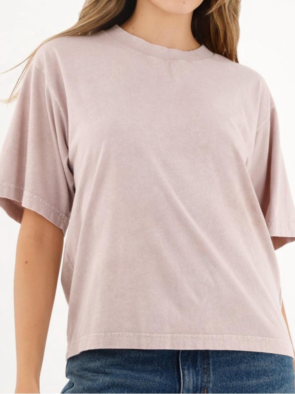 Sincerely Jules T-Shirt Soft Pastel Pink Short Sleeve Women’s Size Large